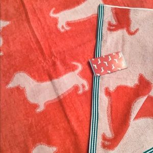 NWT **OVERSIZED REVERSIBLE** DACHSHUND BEACH TOWEL